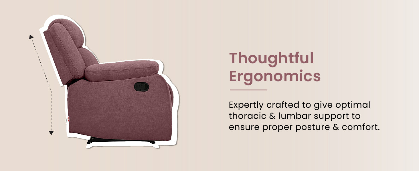 Superior Ergonomics Expertly crafted to give optimal thoracic & lumbar support to ensure proper posture and comfort.