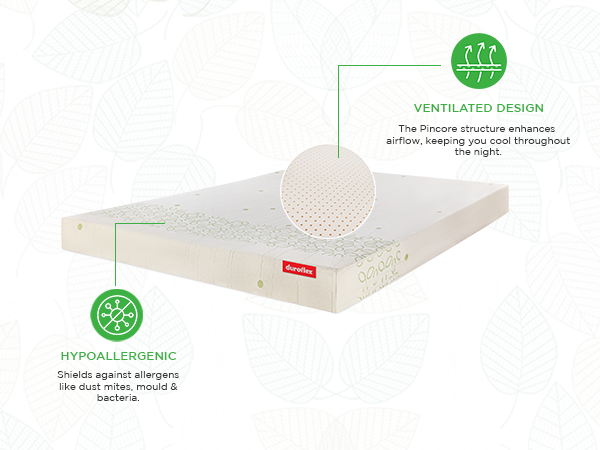 Hypoallergenic
Shields against allergens like dust mites, mould & bacteria.
