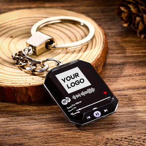 Custom Spotify Code Gifts Crystal Keychain | Photo Keychain Personalized Gift