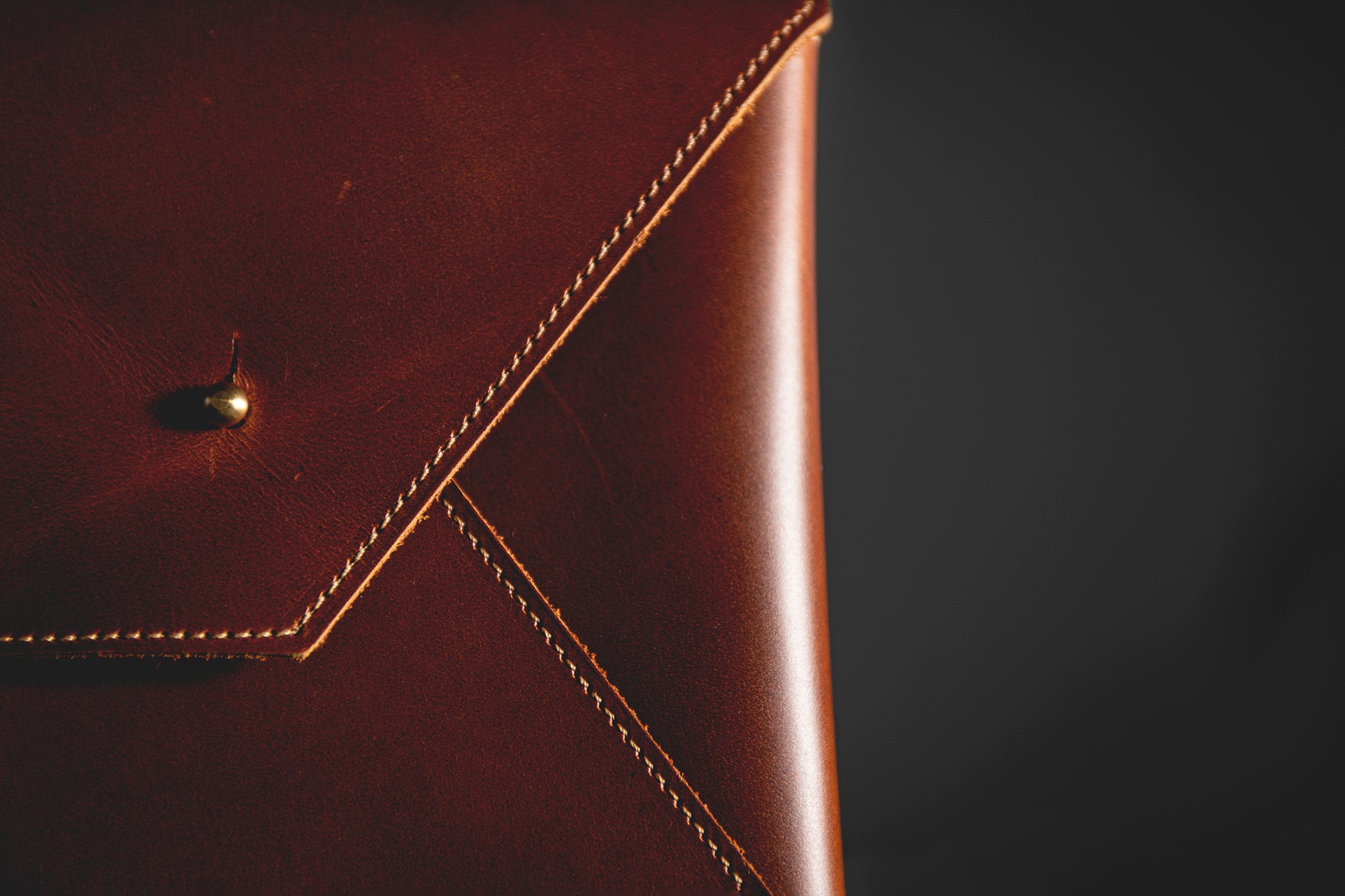 Envelope Clutch - Copper Brown