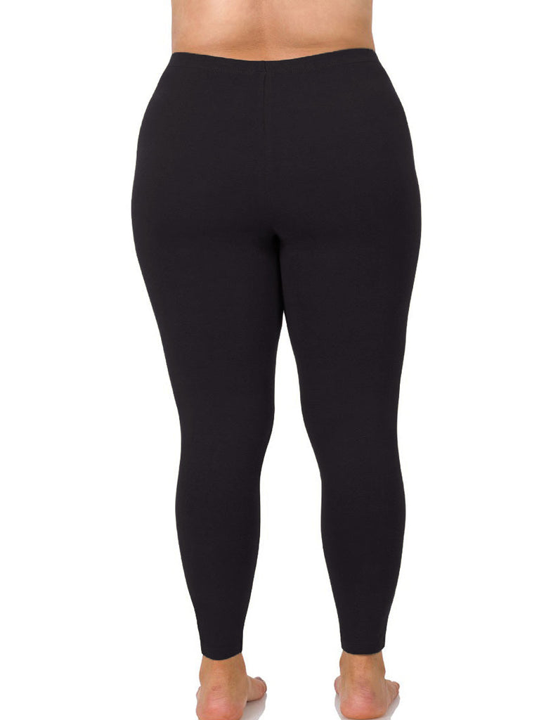 Plus Size Women's Stretch Cotton Legging by Woman Within in Heather  Charcoal (Size 4X) - Yahoo Shopping