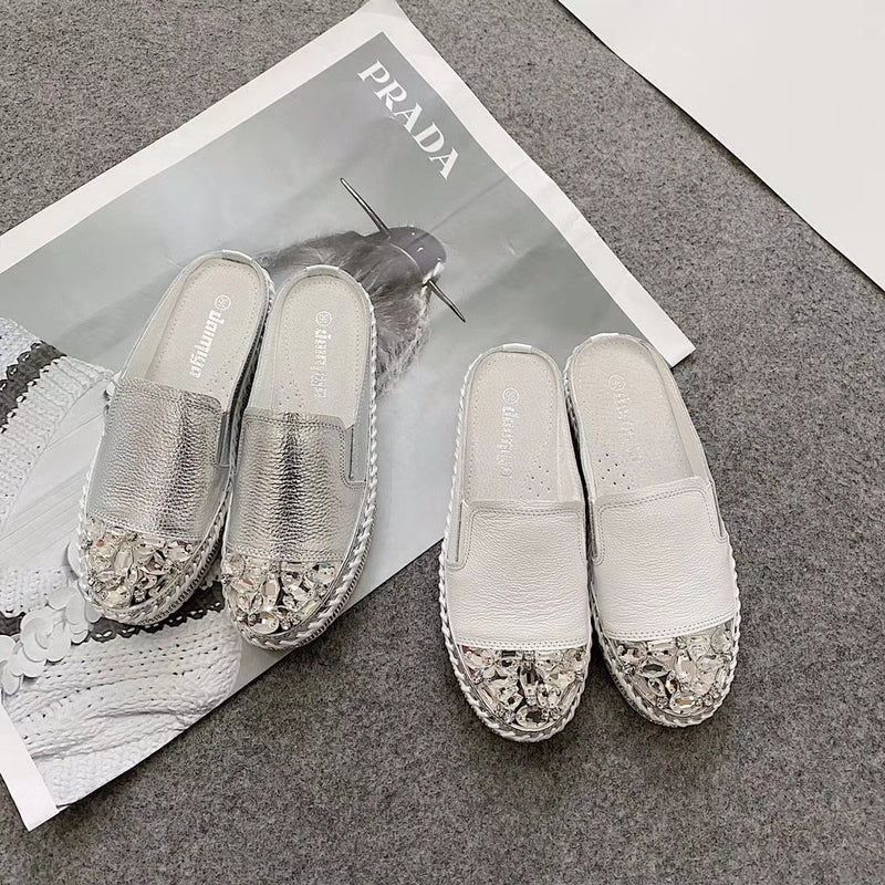 bling slip on sneakers