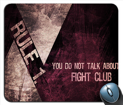 Fight Club Rule Number 1 Mouse Pad - Sugar Daddy Tees & Things