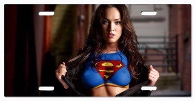 Megan Fox - Supergirl - DC Comics Vanity License Plate - Sugar Daddy Tees &  Things