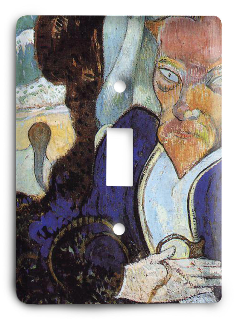 Paul Gauguin Nirvana Portrait Of Jacob Meyer De Haan 1890 Light Switch Cover
