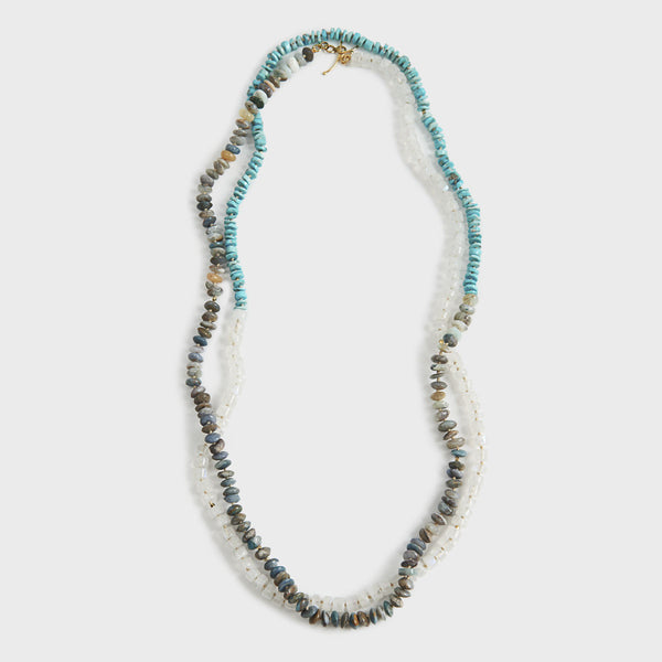 Moonstone & Opal Necklace by Lena Skadegard | DARA Artisans