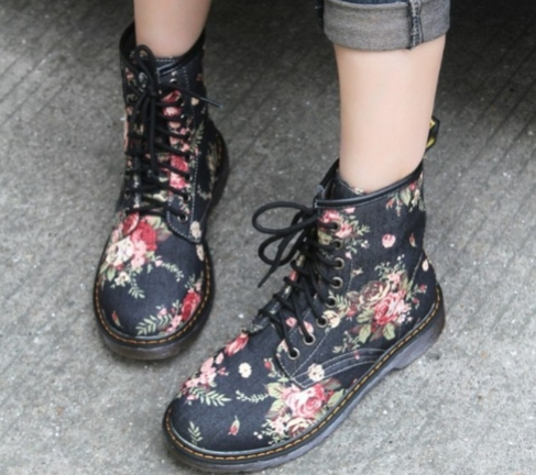 floral design boots