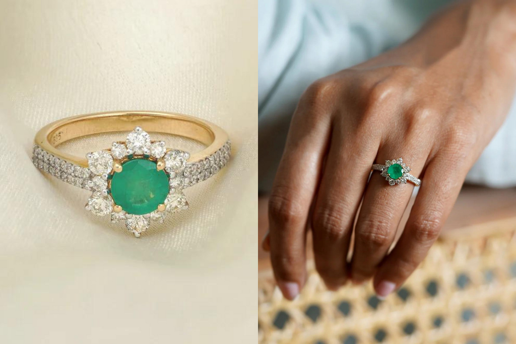 emerald engagement ring