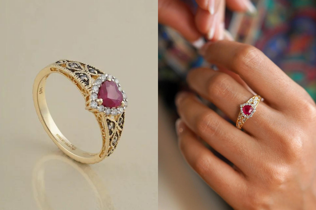 ruby engagement ring