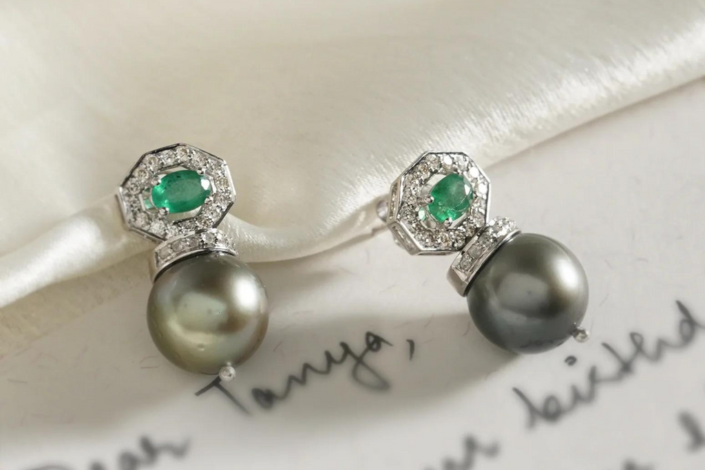 tahitian pearl earrings