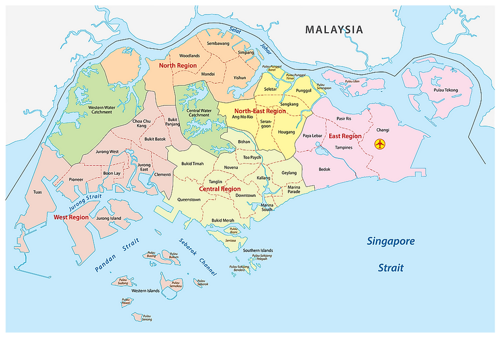 Singapore District Map | Services | SIM WIN LIANG Singapore