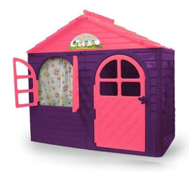 strand opladen Postbode Kunststof Speelhuisje | Jamara - Little Home (Paars/Roze Speelhuis) –  JouwSpeeltuin