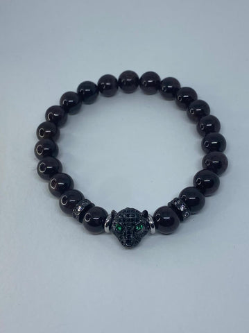 Black tourmaline tiger bracelet