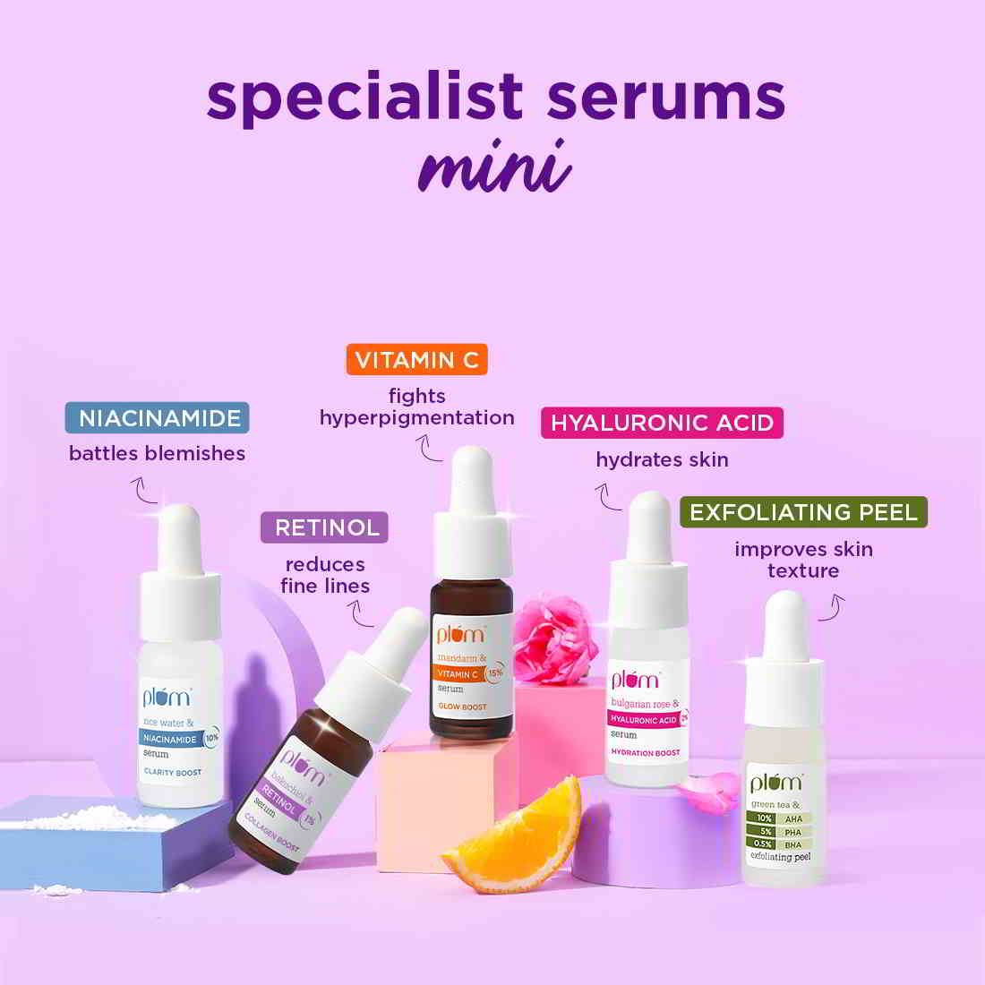 

Specialist Serums - Starter Pack | Set of 5 Face Serums