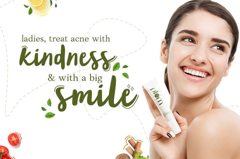 Treat acne with kindness & a smile!