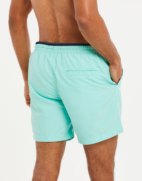 Men's Mint Green Swim Shorts Swimwear – Threadbare