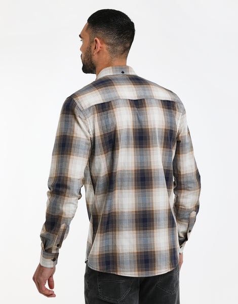 Men's Umbria Check Long Sleeve Shirt – Threadbare