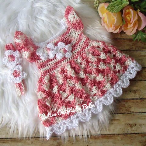 Crochet baby dress pattern