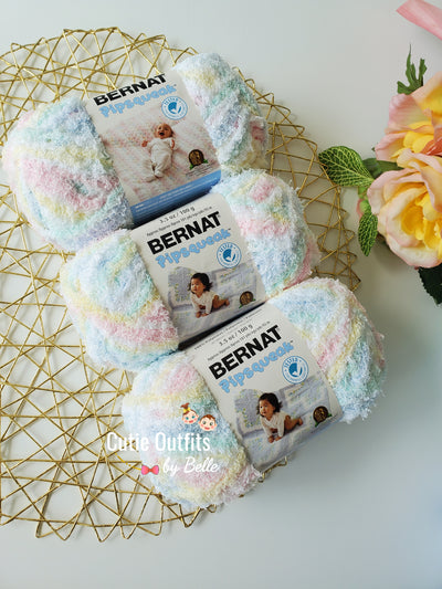 Whitey White Bernat Pipsqueak Yarn, Soft Bulky Yarn – Cutie Outfits by Belle