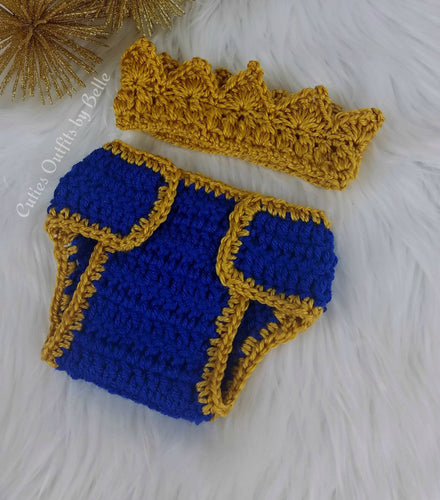 yellow knitted baby outfit