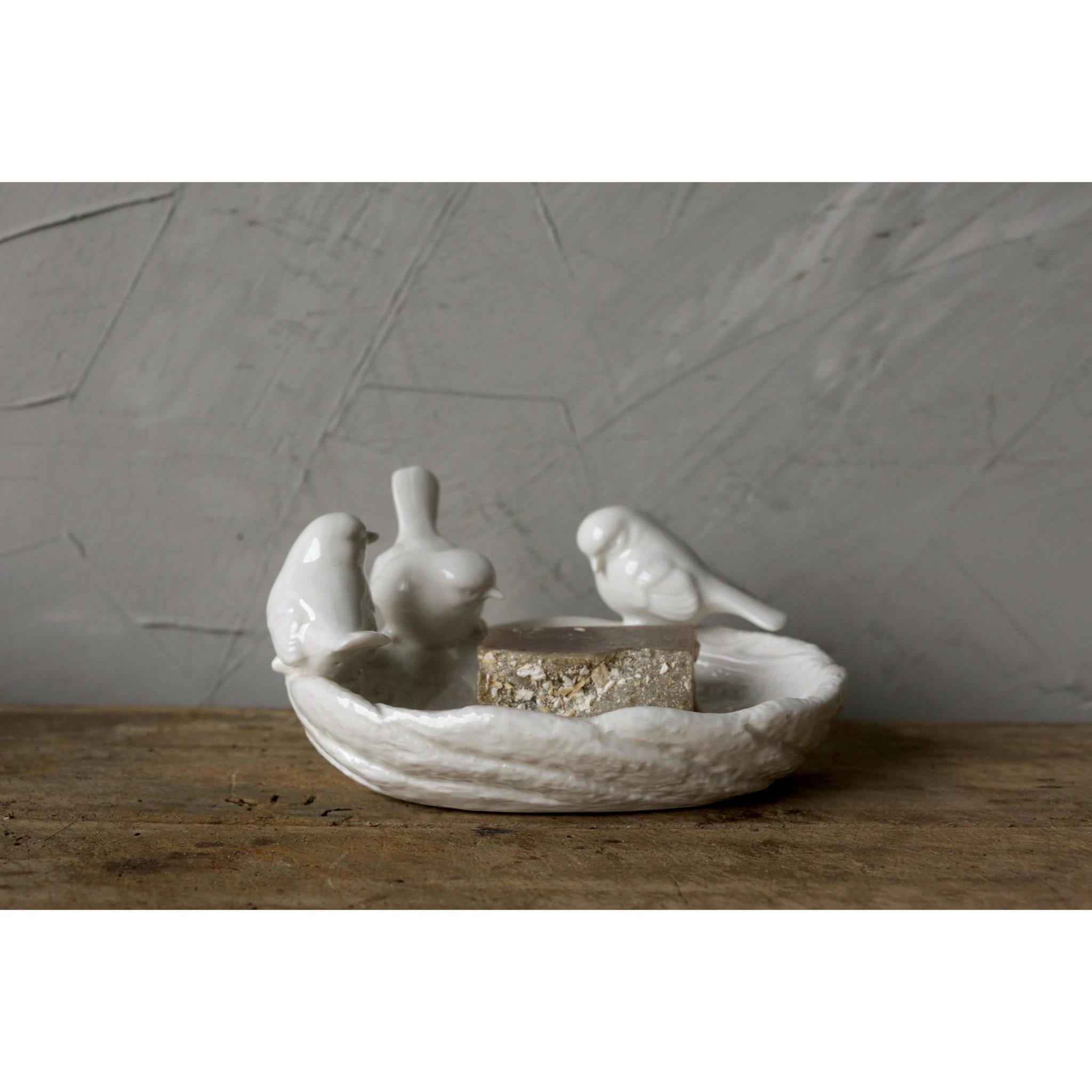 Birdbath Ceramic Dish