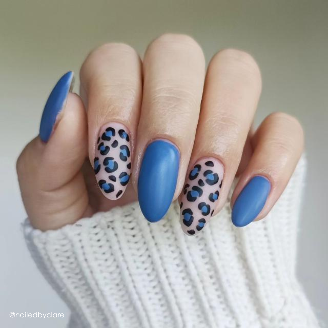 leopard print nails