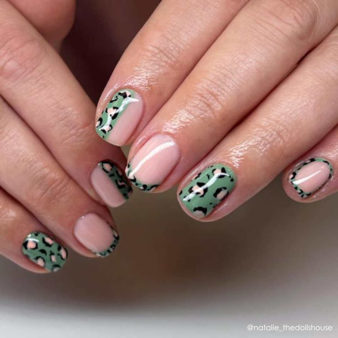 Leopard print nails