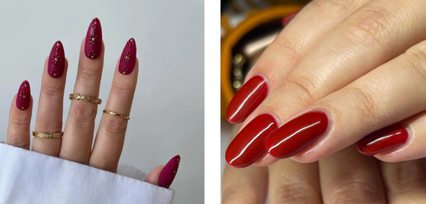 Tendencia de uñas de vino