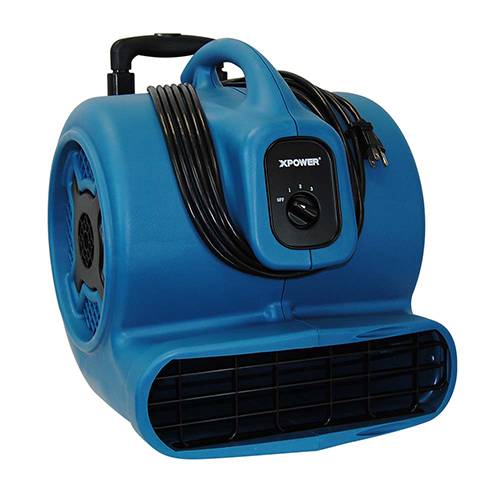 XPOWER P-450NT Freshen Aire 1/3 HP 2000 CFM 3 Speed Scented Air Mover Carpet Dryer Floor Fan Blower w/ Ionizer Timer