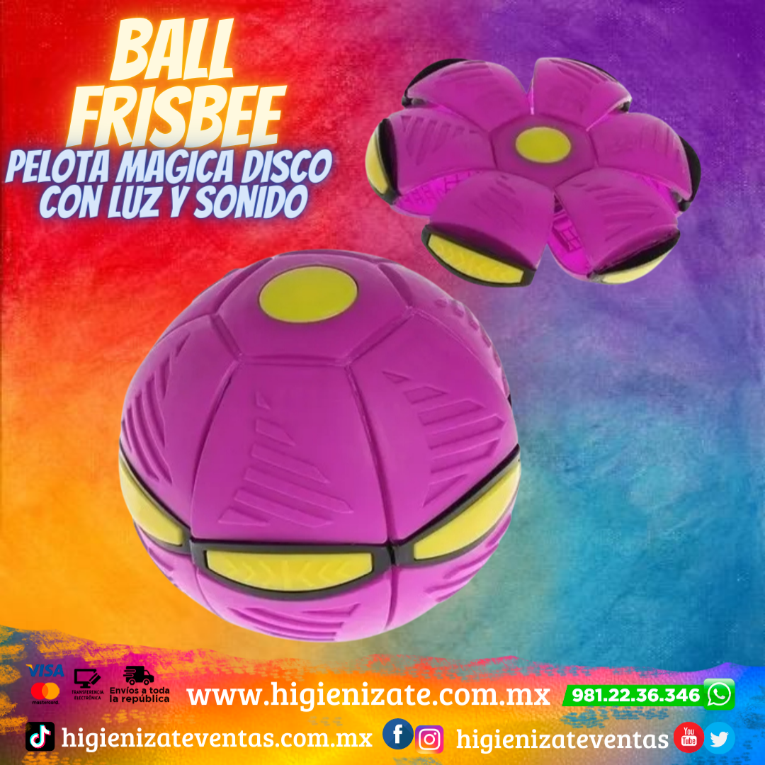 dinosaurio etiqueta Invitación UFO - Pelota Mágica Disco Ball Frisbee Con Luz Y Sonido – HIGIENIZATE