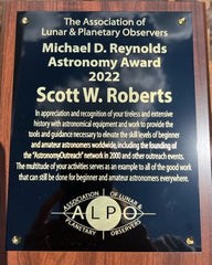 Association of Lunar & Planetary Observers Michael D. Reynolds Award