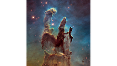 The Pillars of Creation with the 哈勃太空望远镜