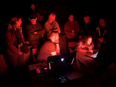 Robert y Christina Vice dirigiendo el taller de astrofotografía ADSSP en el primer ADSSP anual