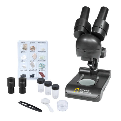 NATIONAL GEOGRAPHIC 40-640x Microscope avec Adaptateur pour Smartphone et  son kit d'expériences