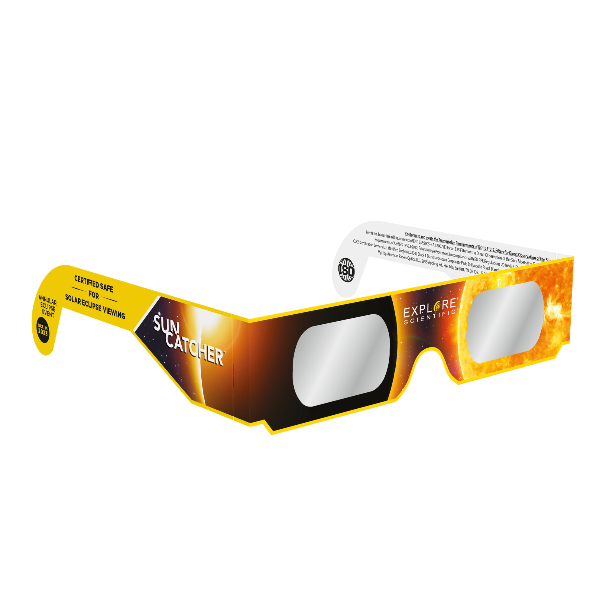 Sun Catcher Solar Eclipse Glasses (4Pack Assortment) — Explore Scientific