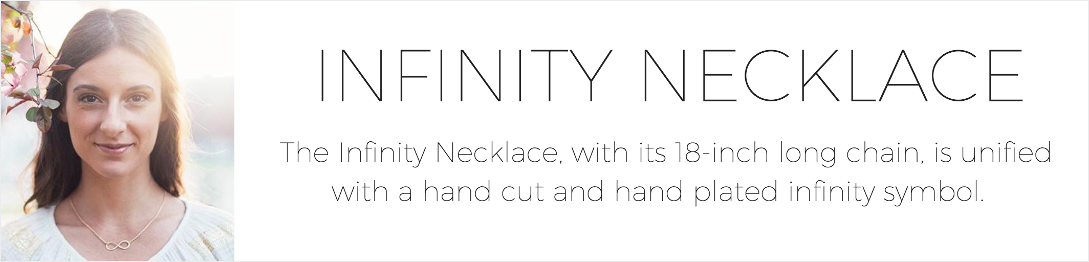 Infinity Necklace Ad