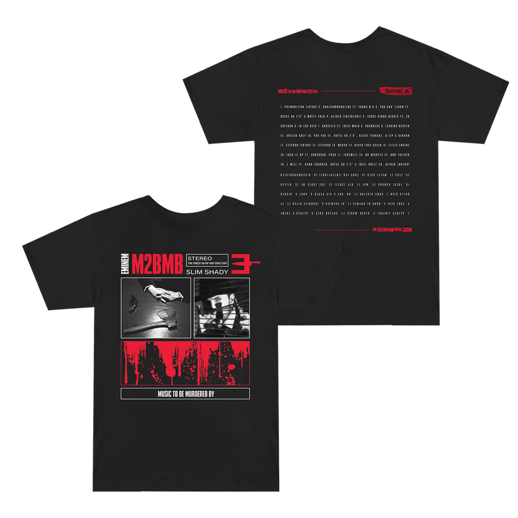 MTBMB Tracklist T-Shirt (Black) – Official Eminem Online Store