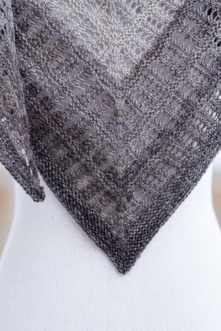 Lace Triangle Shawl - Free Pattern - Knifty Knittings