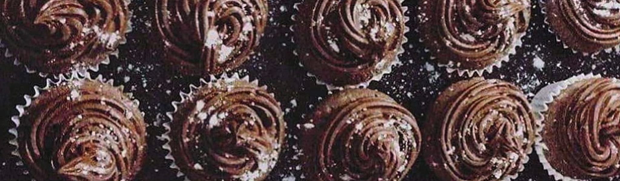 Besneeuwde Chocoladecupcakes recept