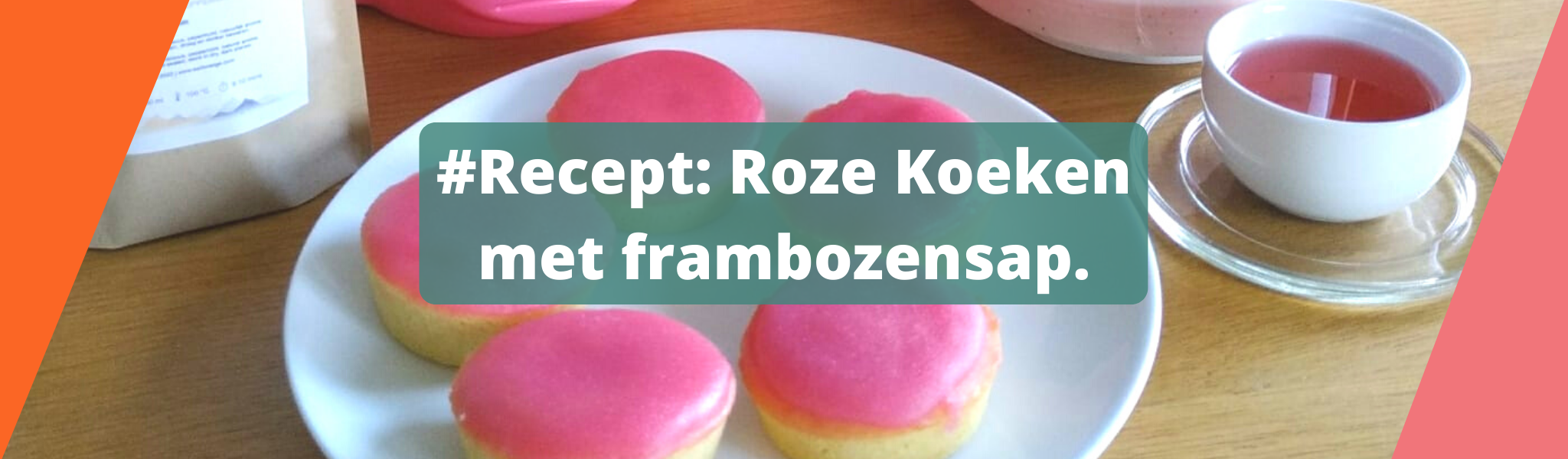 Lees ook dit recept voor het maken van roze koeken met frambozensap.