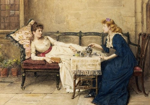 “Afternoon Tea” (George Goodwin Kilburne, 1897)