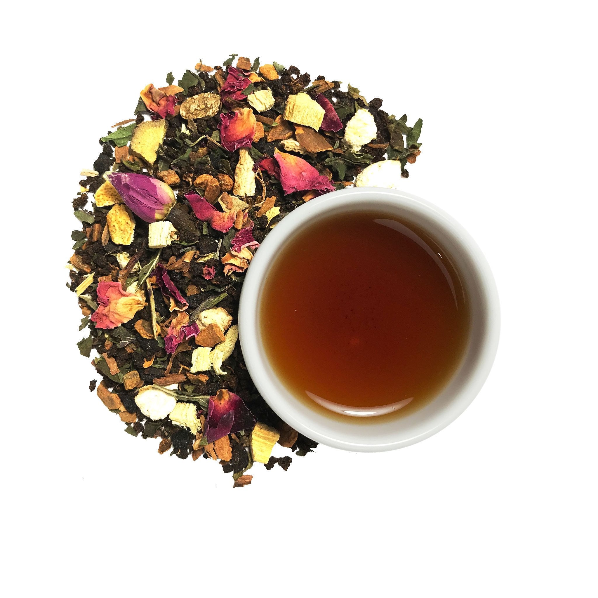 Losse - Masala Chai Latte - Chai Latte met munt en rozen – Orange Tea and Gifts