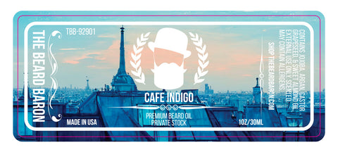 Cafe Indigo Artificial Intelligence Label Design