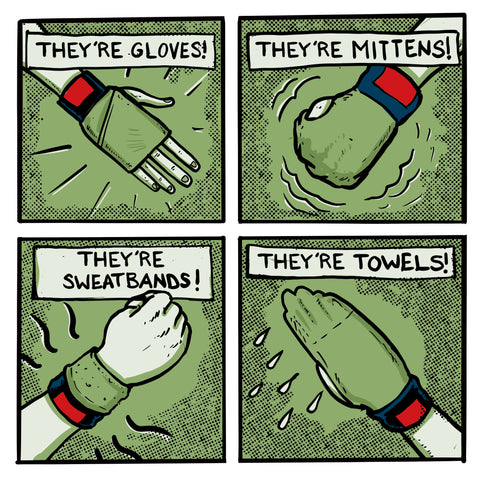 its glove, its a mitten, its a sweatband, its a towel.