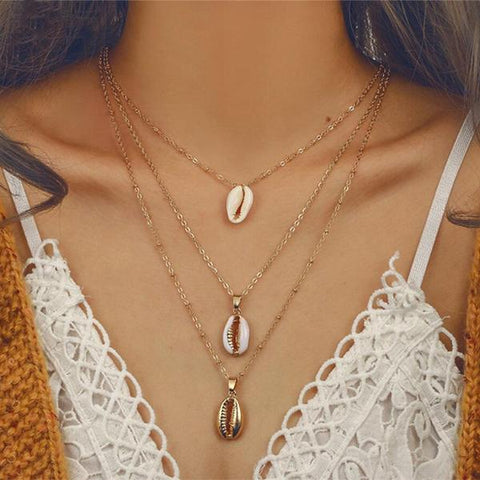 shell necklaces trend