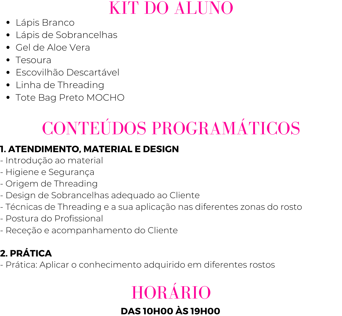 CURSOS INÊS MOCHO ACADEMY