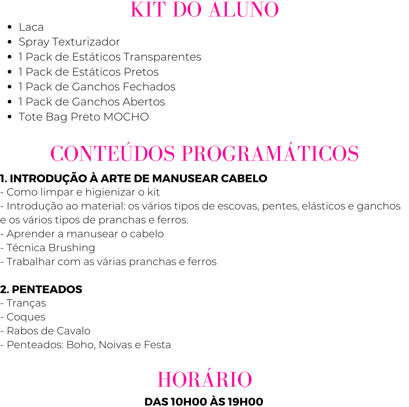 CURSOS INÊS MOCHO ACADEMY