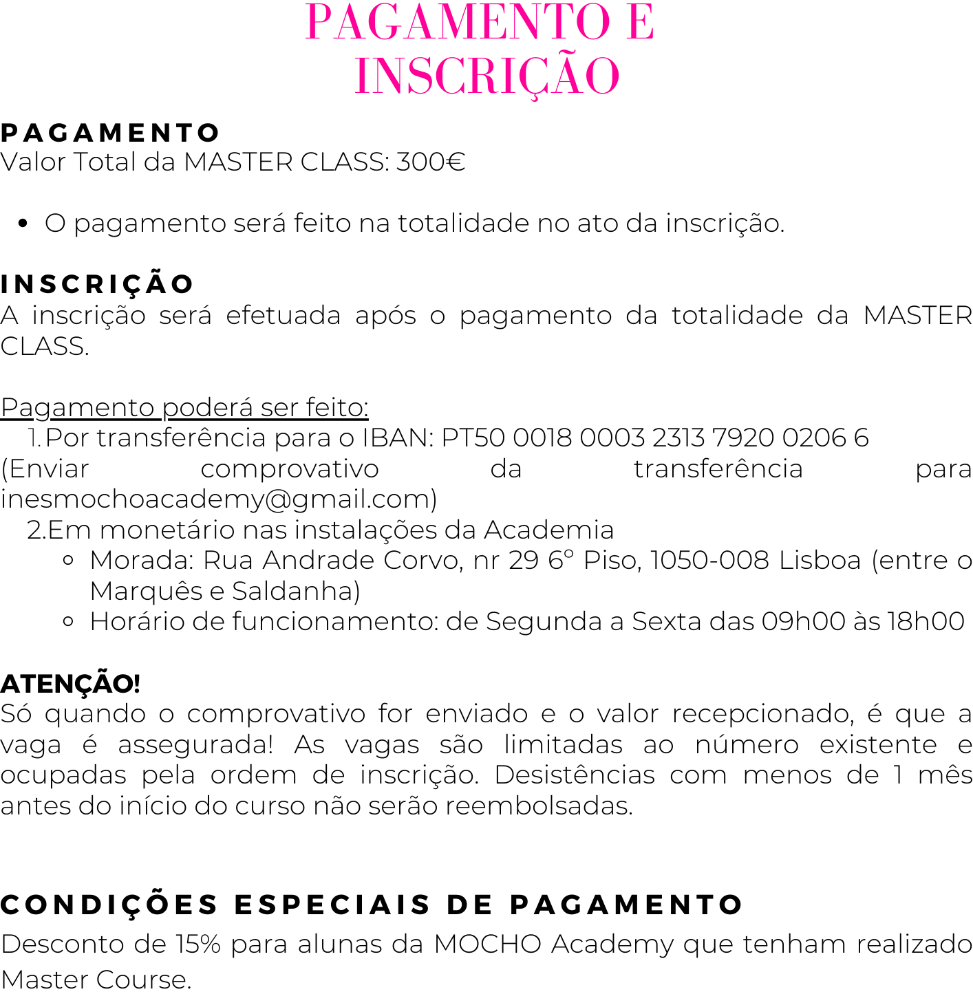 CURSOS INÊS MOCHO ACADEMY