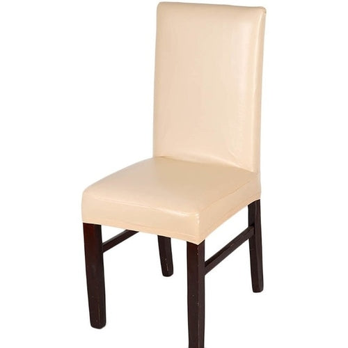 PU Leather fabric material pure color chair cover