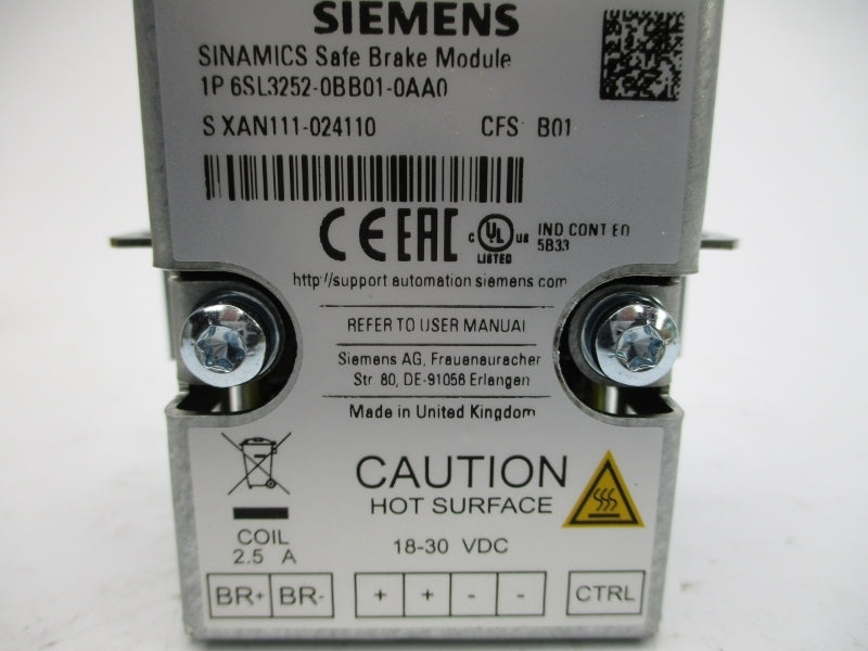 Siemens 6sl3252 0bb01 0aa0 18 30vdc Nsmp Mro Global Solutions